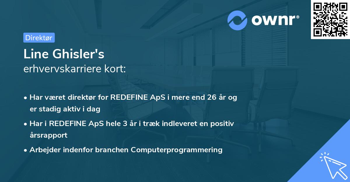 Line Ghisler's erhvervskarriere kort