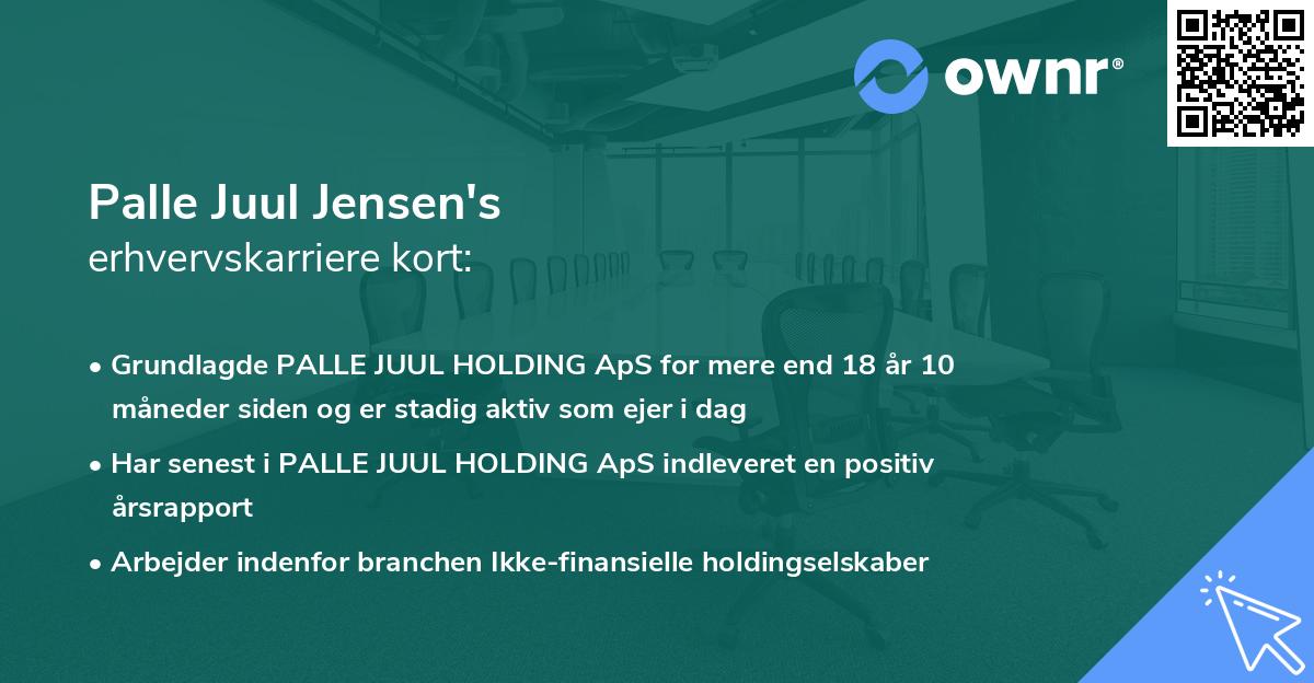 Palle Juul Jensen's erhvervskarriere kort