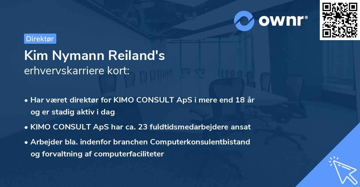 Kim Nymann Reiland's erhvervskarriere kort