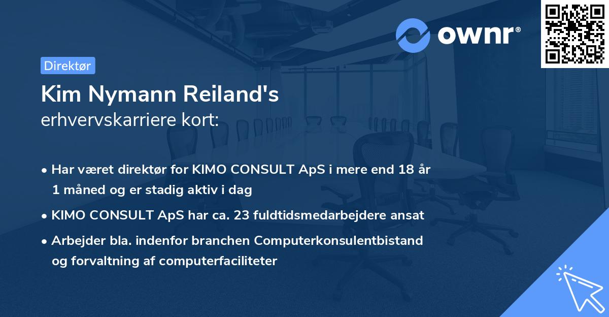 Kim Nymann Reiland's erhvervskarriere kort