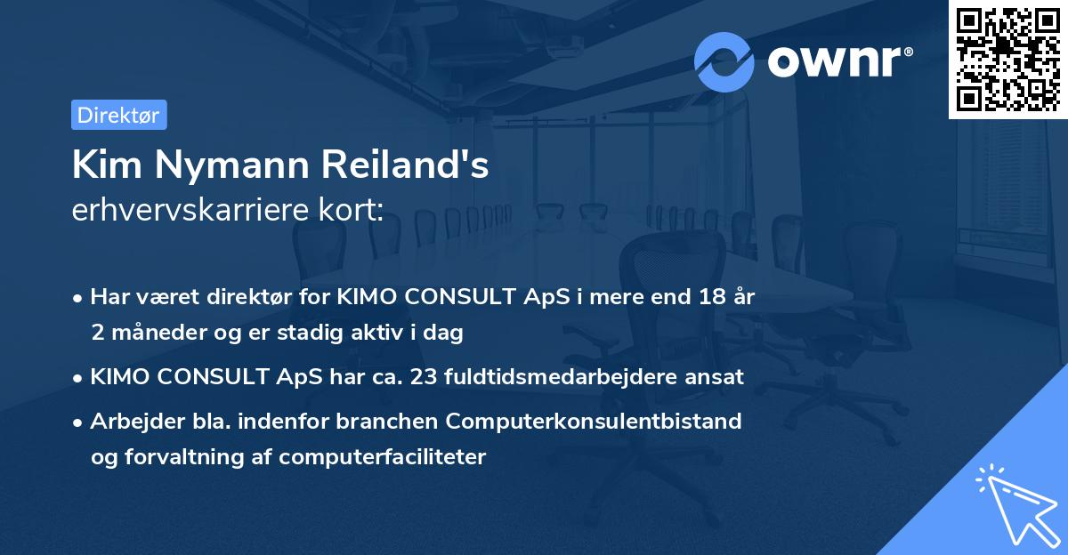 Kim Nymann Reiland's erhvervskarriere kort