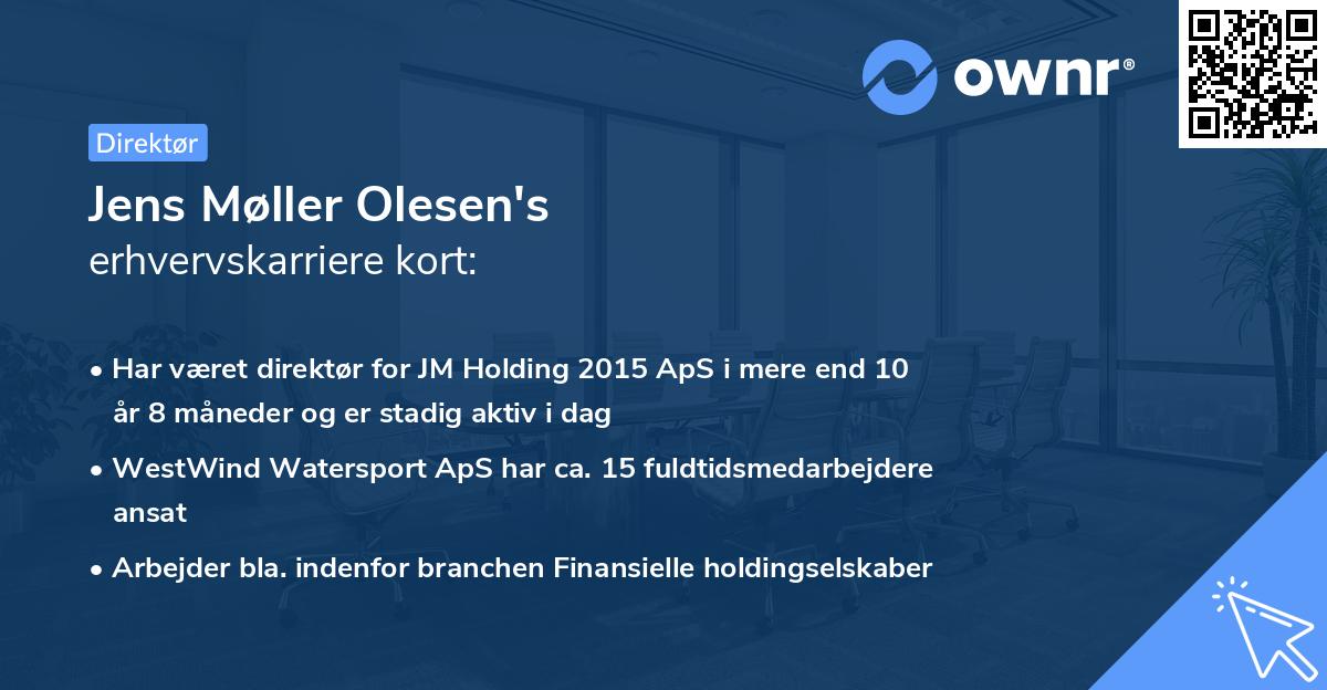 Jens Møller Olesen's erhvervskarriere kort