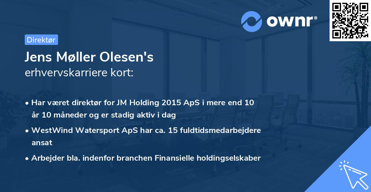 Jens Møller Olesen's erhvervskarriere kort