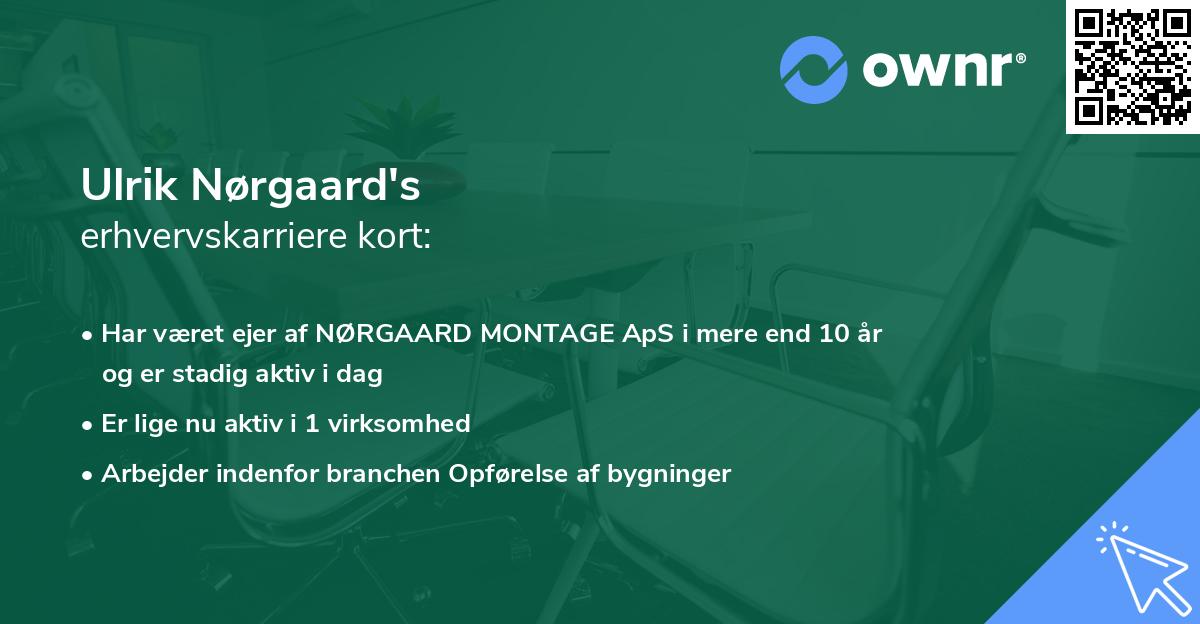 Ulrik Nørgaard's erhvervskarriere kort