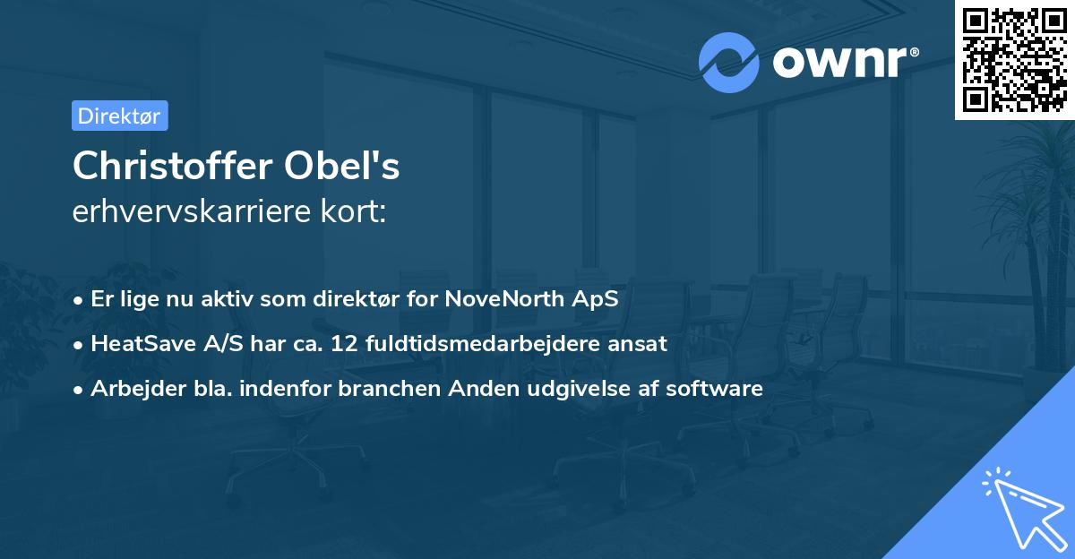 Christoffer Obel's erhvervskarriere kort