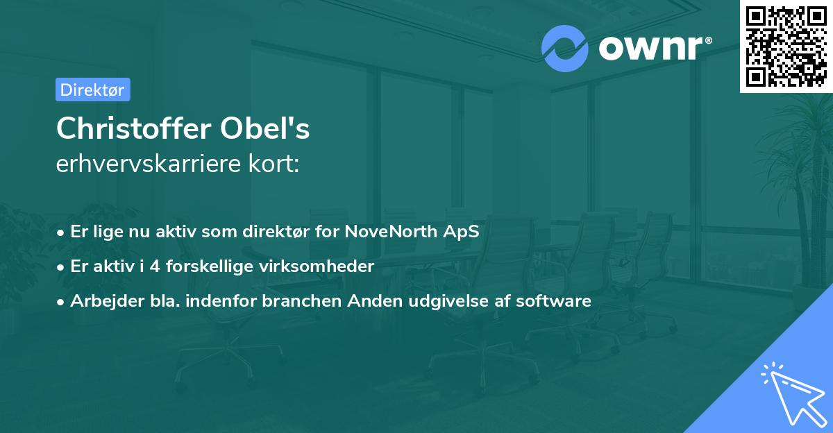 Christoffer Obel's erhvervskarriere kort