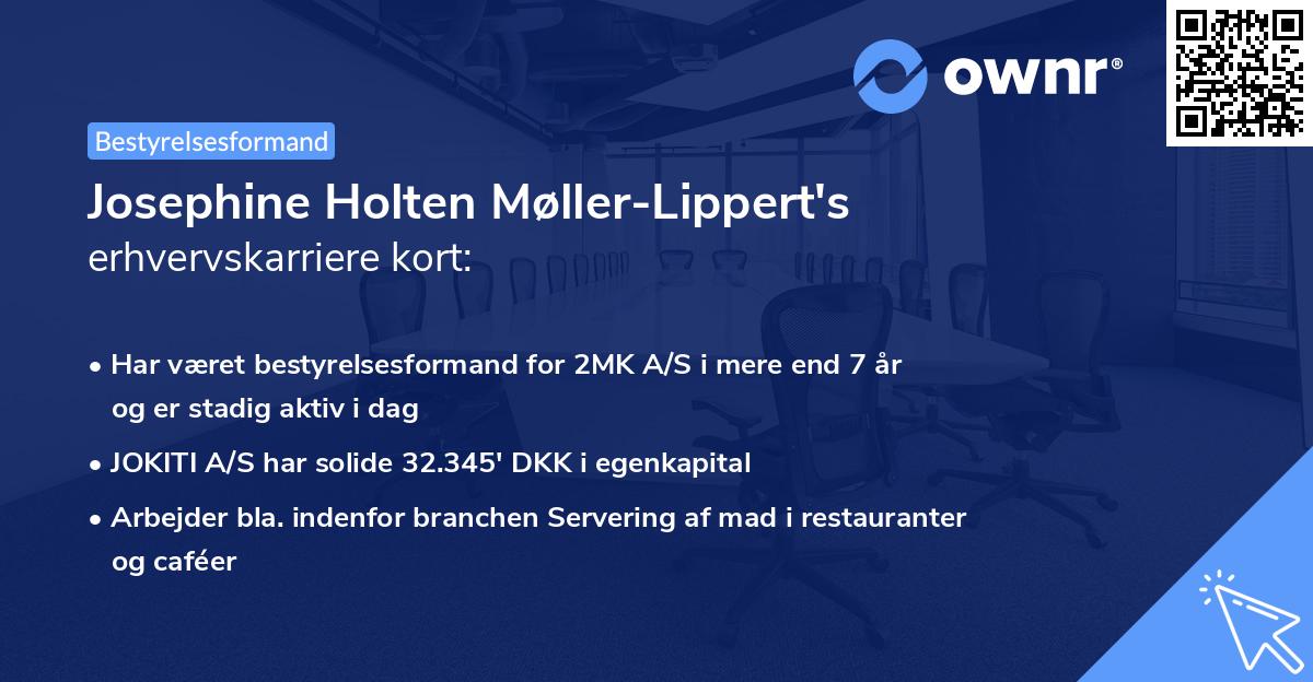 Josephine Holten Møller-Lippert's erhvervskarriere kort