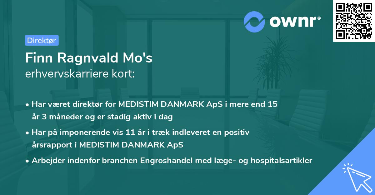 Finn Ragnvald Mo's erhvervskarriere kort