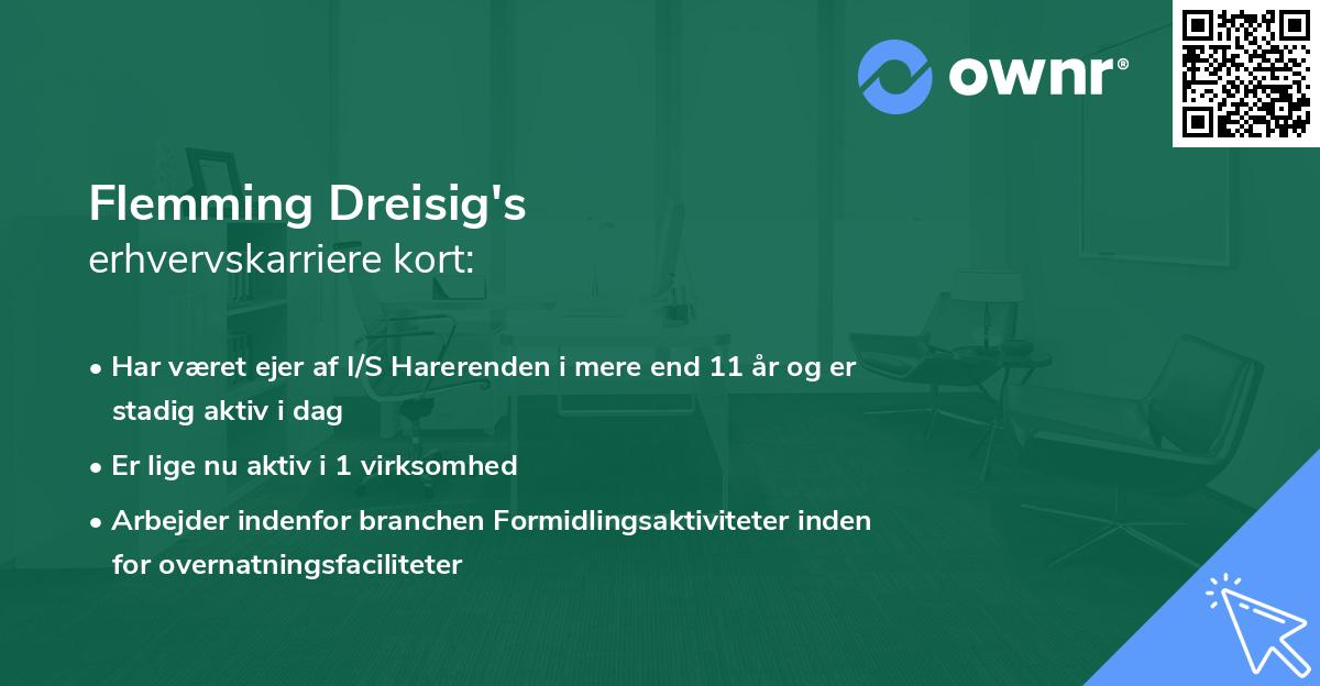 Flemming Dreisig's erhvervskarriere kort