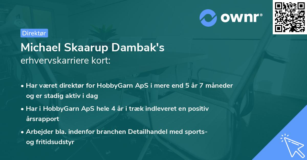 Michael Skaarup Dambak's erhvervskarriere kort