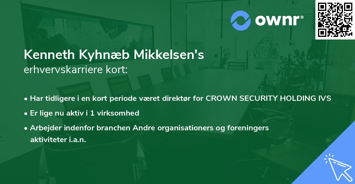 Kenneth Kyhnæb Mikkelsen's erhvervskarriere kort