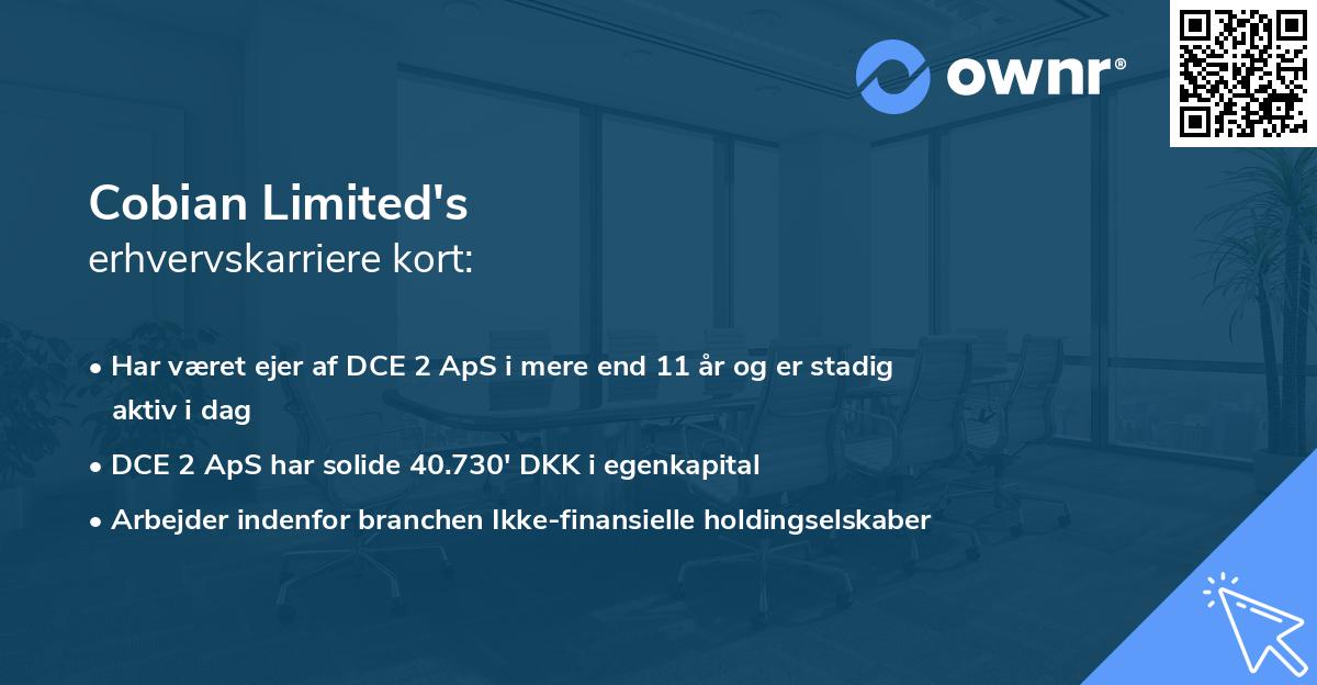 Cobian Limited's erhvervskarriere kort