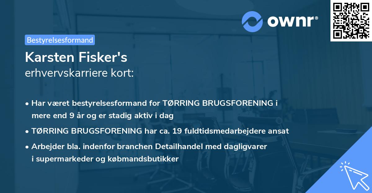 Karsten Fisker's erhvervskarriere kort