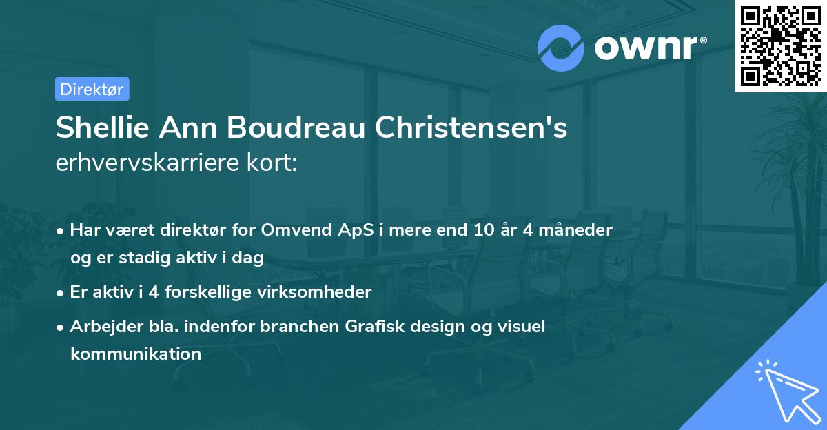 Shellie Ann Boudreau Christensen's erhvervskarriere kort