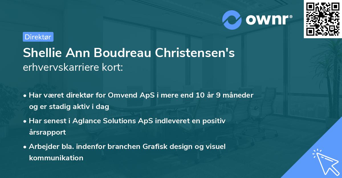 Shellie Ann Boudreau Christensen's erhvervskarriere kort