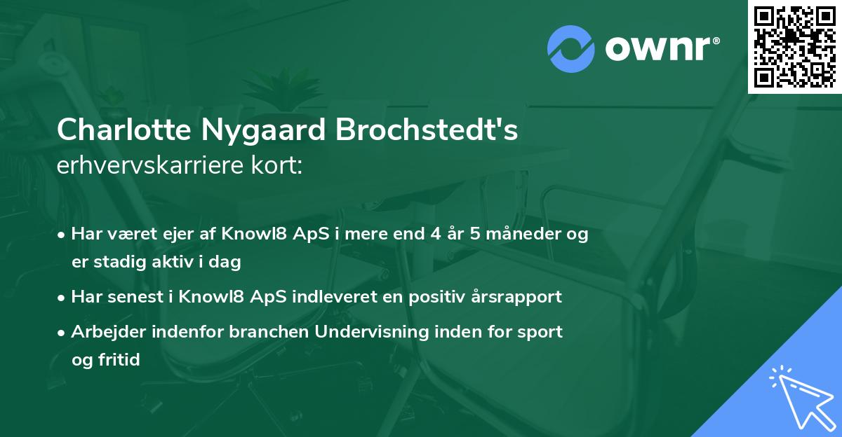 Charlotte Nygaard Brochstedt's erhvervskarriere kort