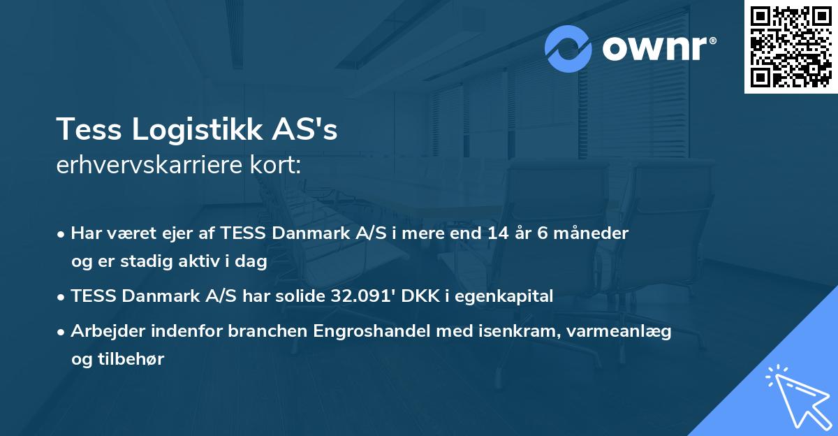 Tess Logistikk AS's erhvervskarriere kort