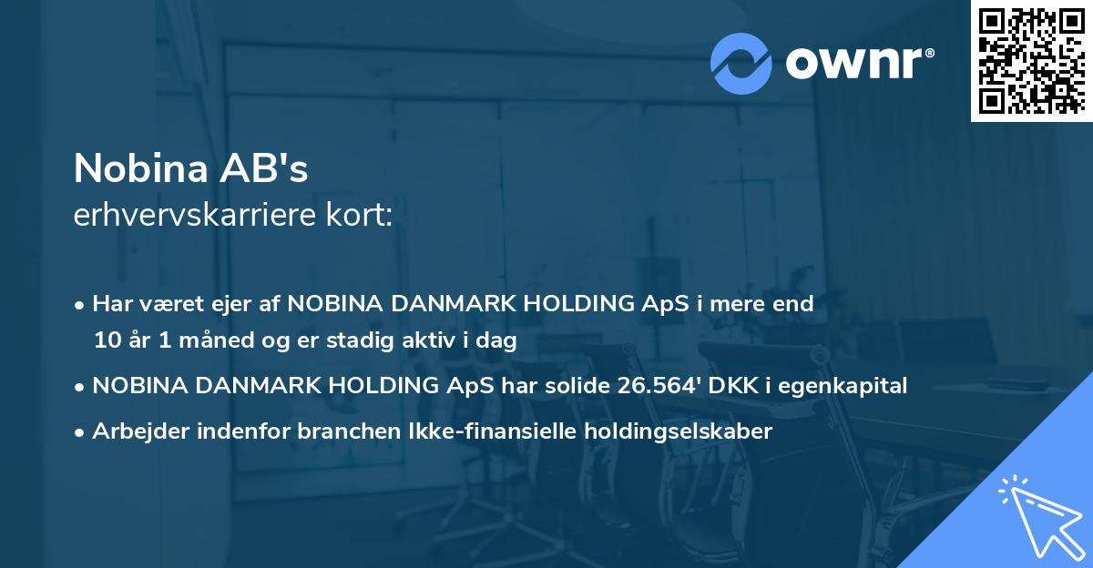 Nobina AB's erhvervskarriere kort
