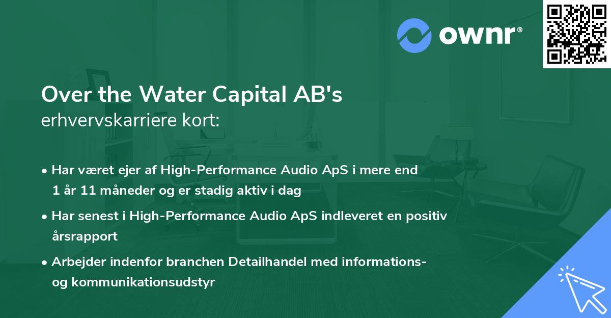 Over the Water Capital AB's erhvervskarriere kort