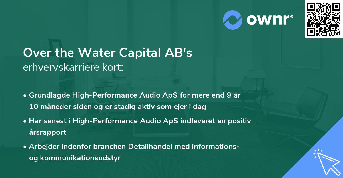 Over the Water Capital AB's erhvervskarriere kort