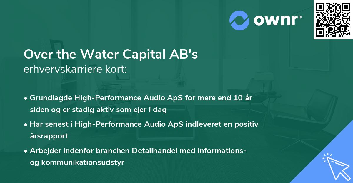 Over the Water Capital AB's erhvervskarriere kort