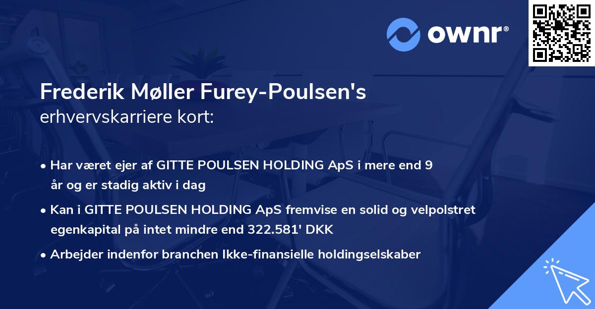 Frederik Møller Furey-Poulsen's erhvervskarriere kort