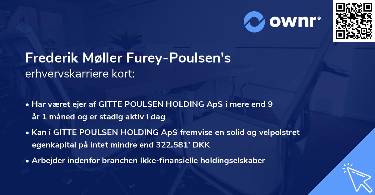 Frederik Møller Furey-Poulsen's erhvervskarriere kort