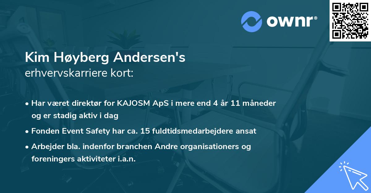 Kim Høyberg Andersen's erhvervskarriere kort