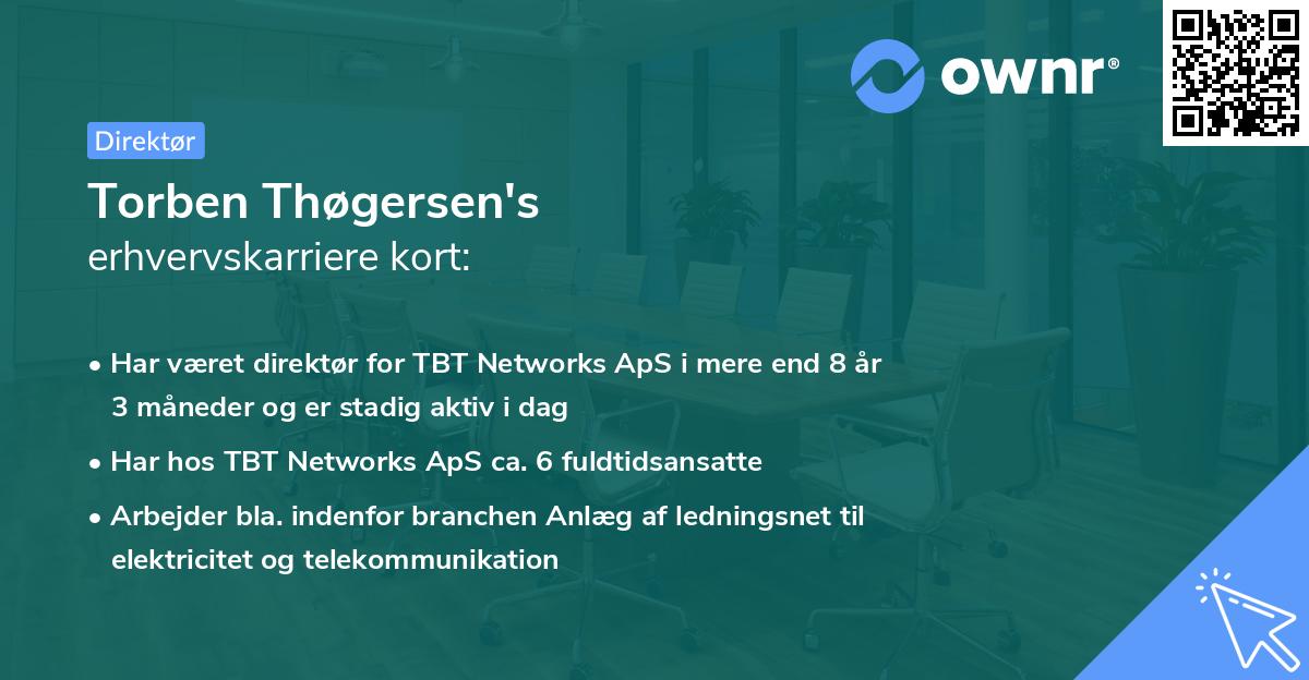 Torben Thøgersen's erhvervskarriere kort