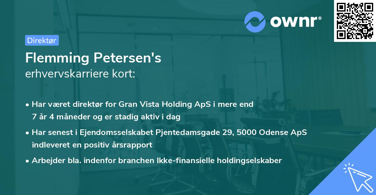 Flemming Petersen's erhvervskarriere kort