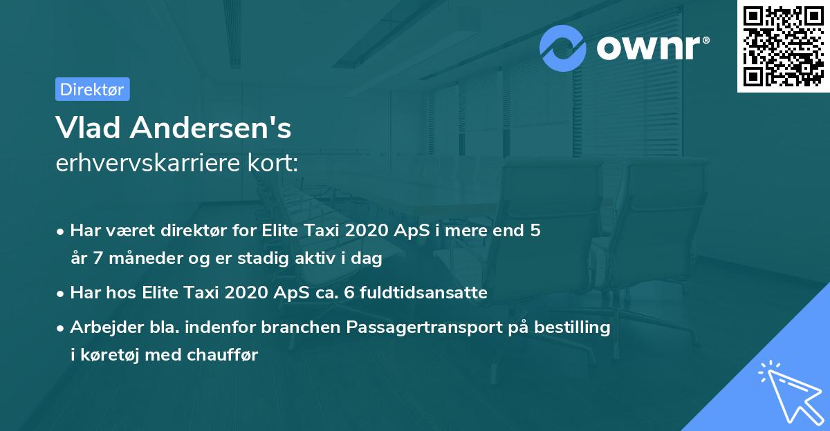 Vlad Andersen's erhvervskarriere kort