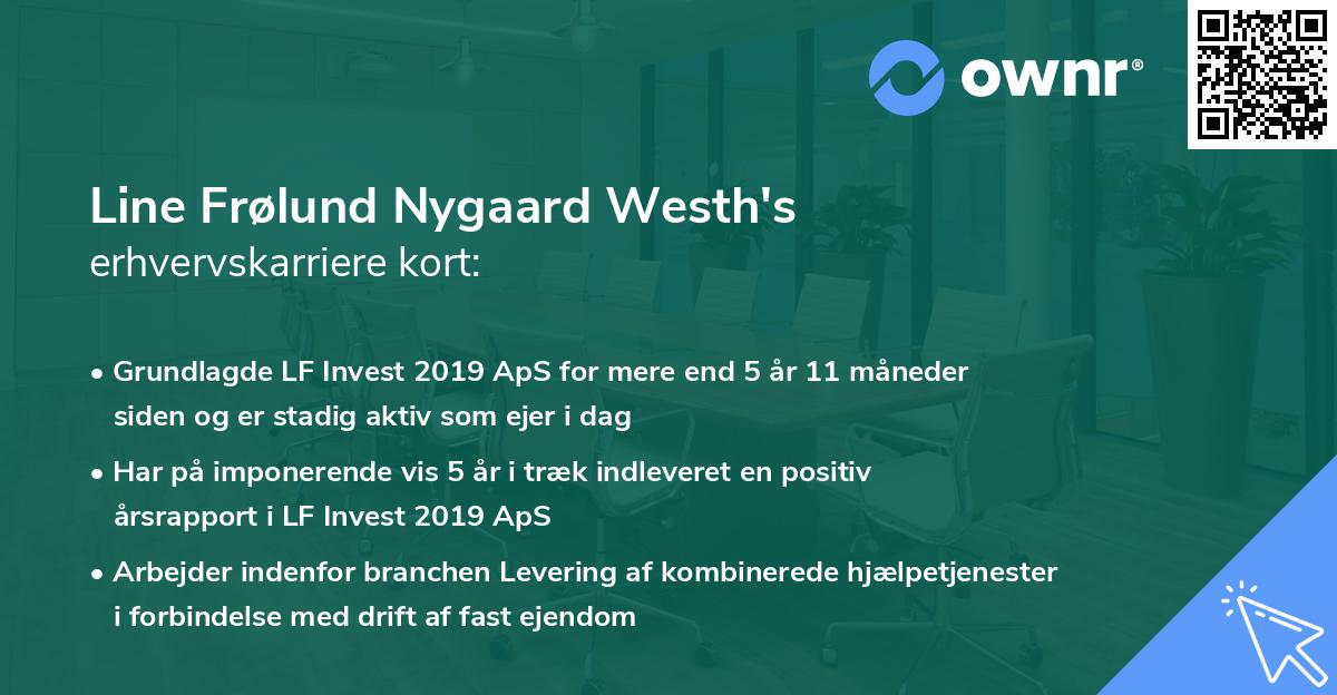Line Frølund Nygaard Westh's erhvervskarriere kort