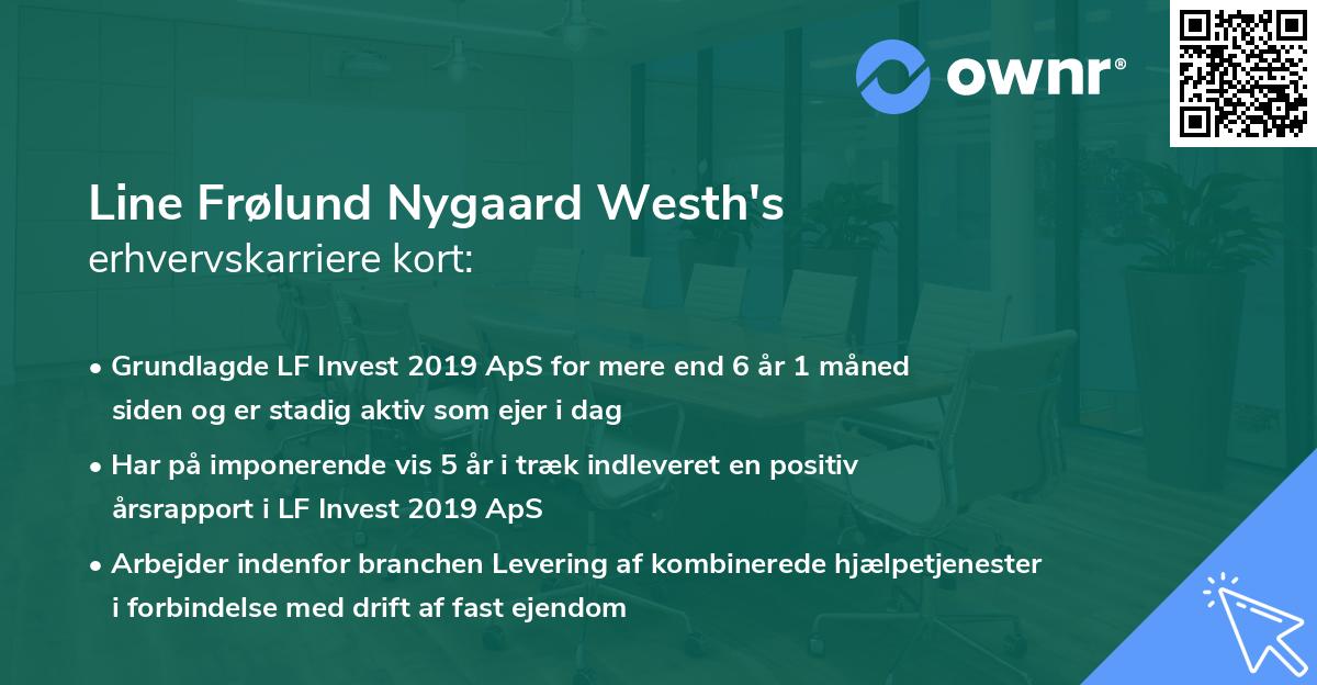Line Frølund Nygaard Westh's erhvervskarriere kort