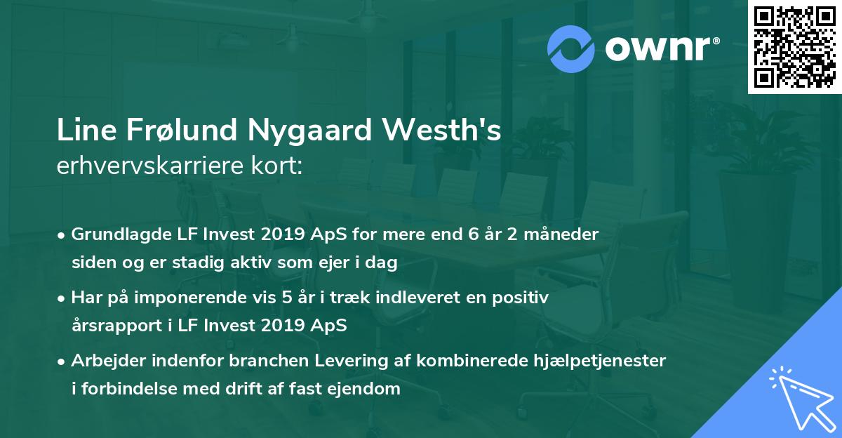 Line Frølund Nygaard Westh's erhvervskarriere kort