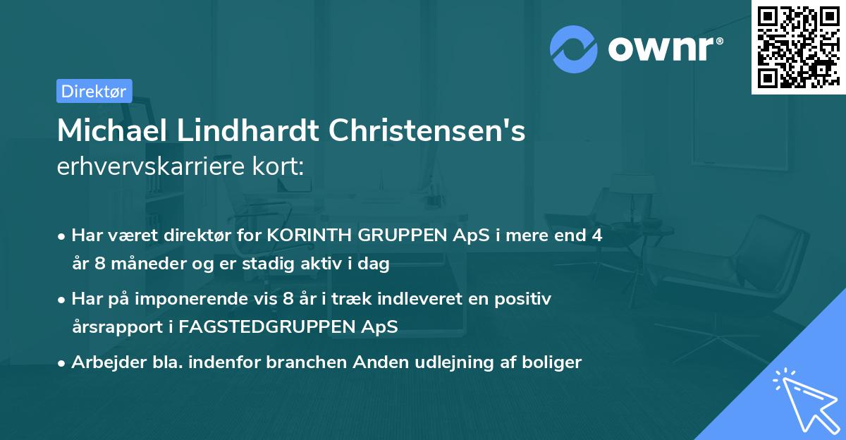 Michael Lindhardt Christensen's erhvervskarriere kort
