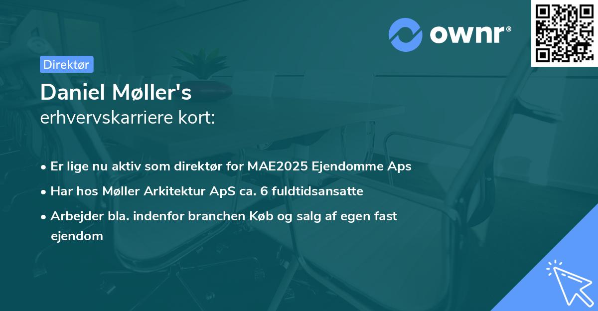 Daniel Møller's erhvervskarriere kort