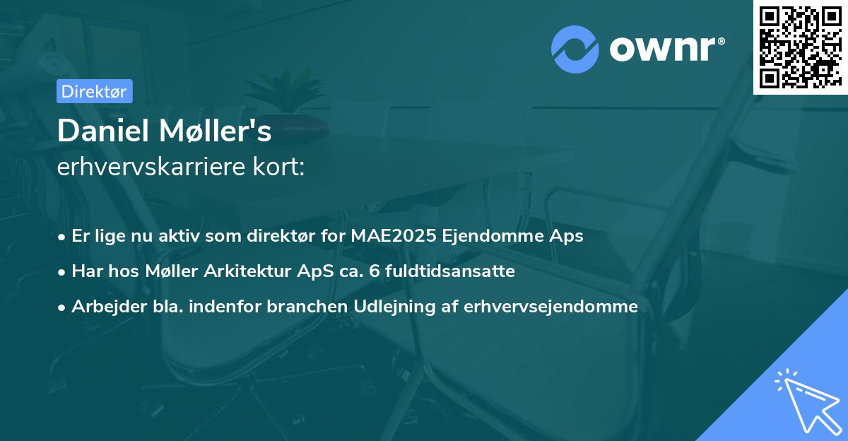 Daniel Møller's erhvervskarriere kort