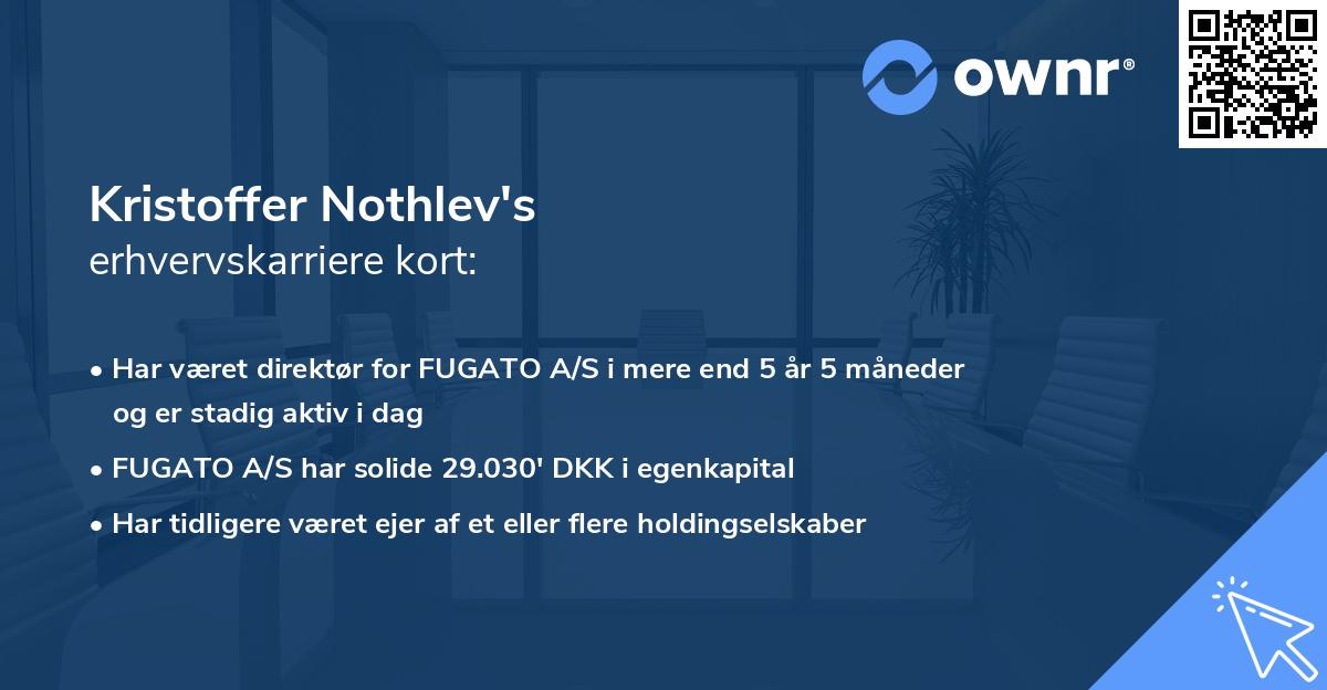 Kristoffer Nothlev's erhvervskarriere kort