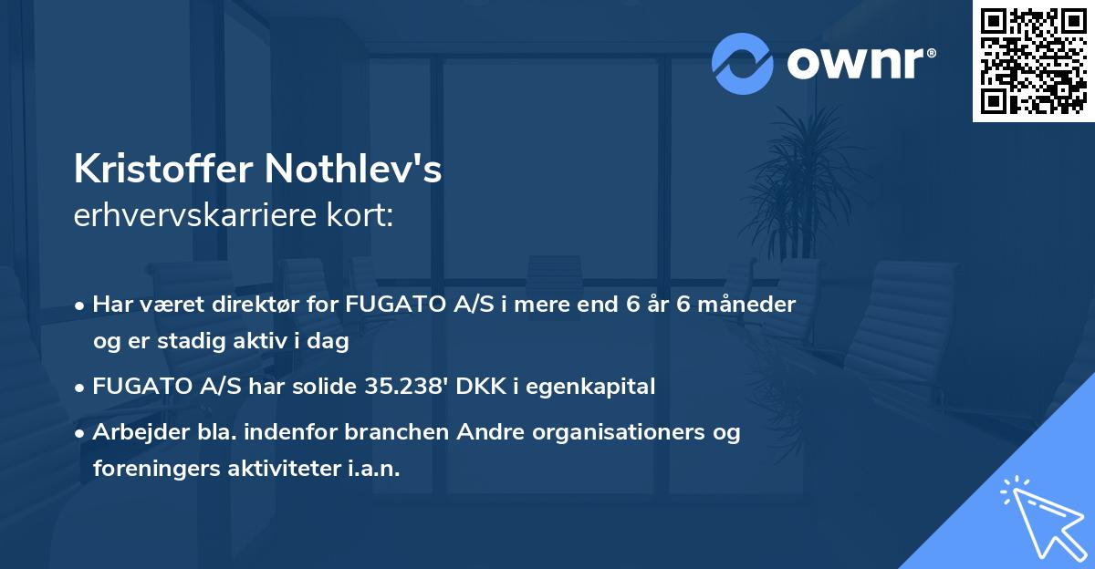 Kristoffer Nothlev's erhvervskarriere kort