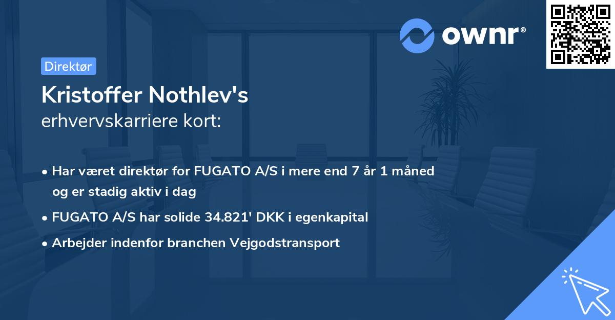 Kristoffer Nothlev's erhvervskarriere kort