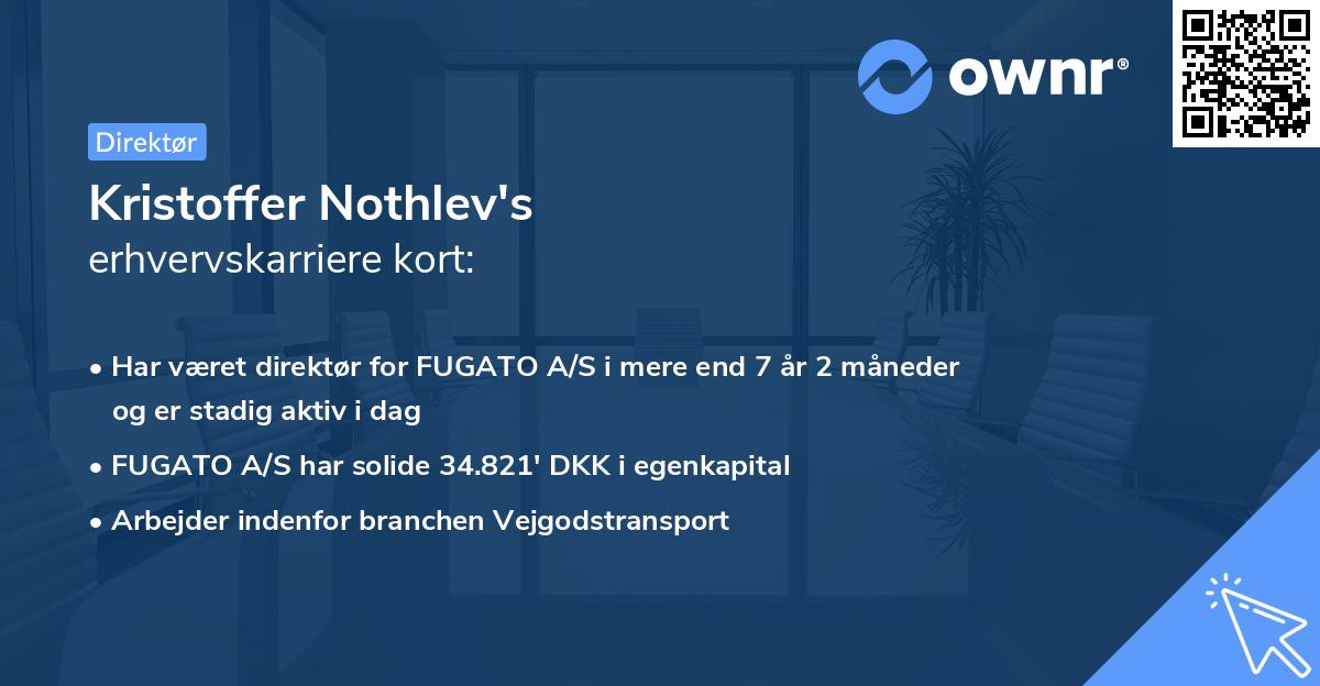Kristoffer Nothlev's erhvervskarriere kort