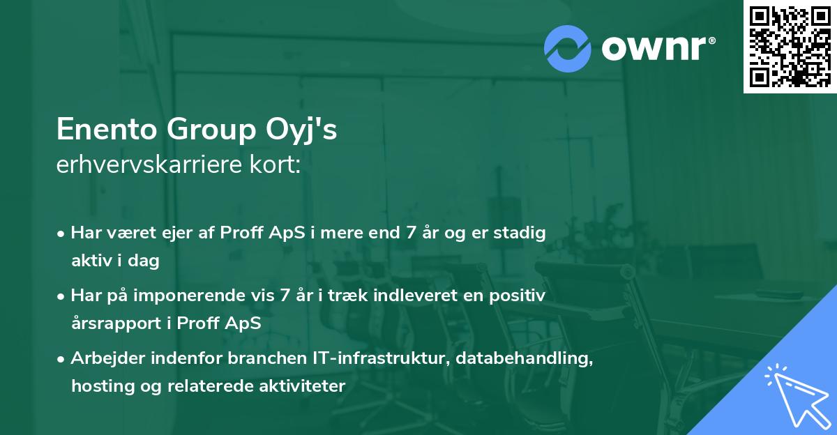 Enento Group Oyj's erhvervskarriere kort