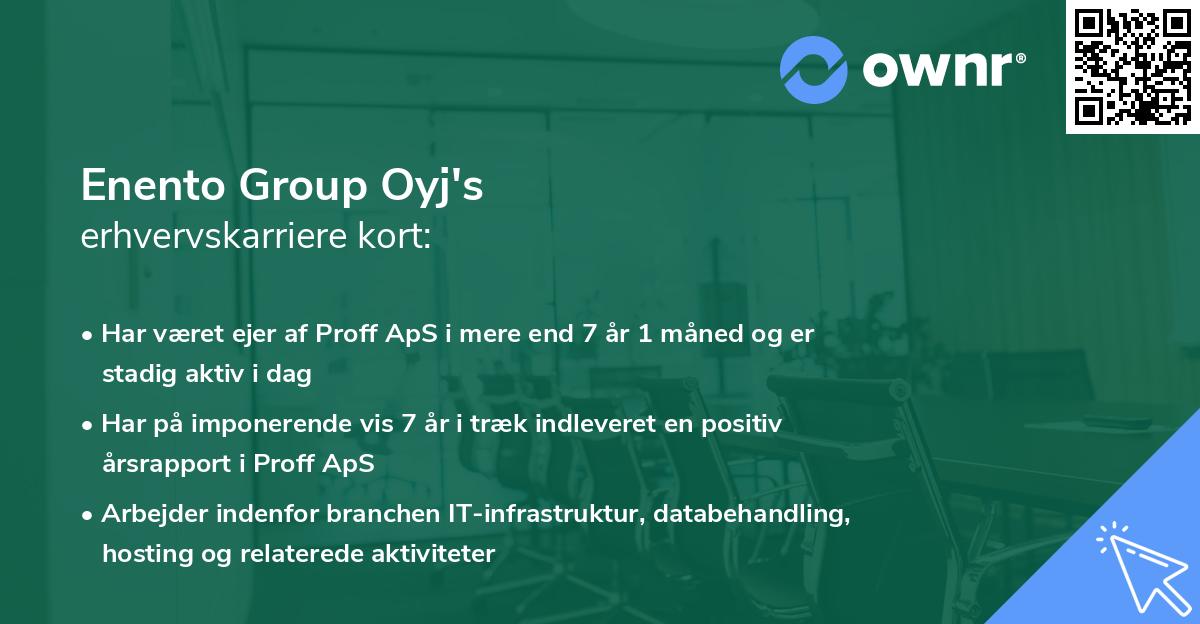 Enento Group Oyj's erhvervskarriere kort