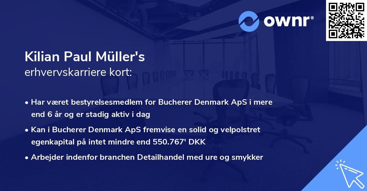 Kilian Paul Müller's erhvervskarriere kort