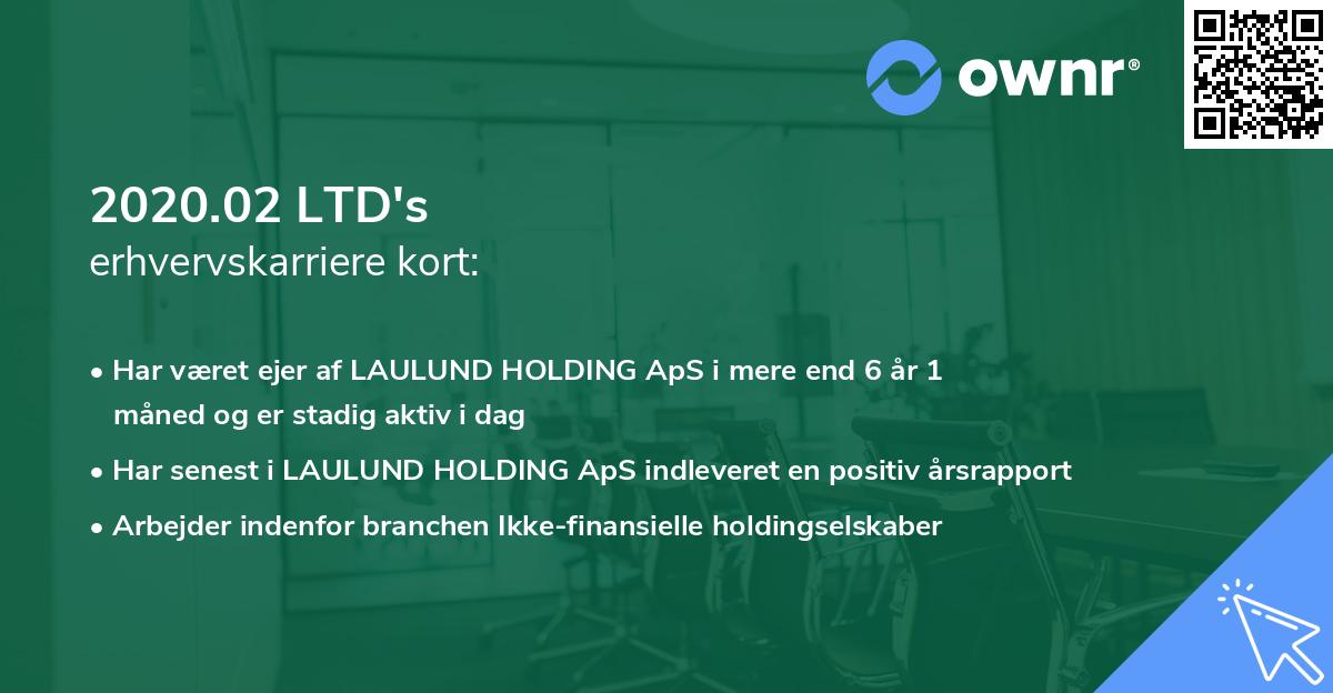 2020.02 LTD's erhvervskarriere kort