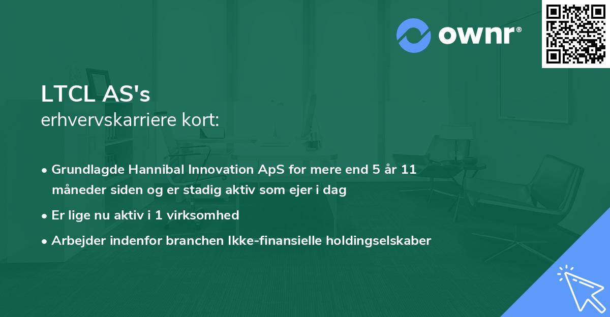 LTCL AS's erhvervskarriere kort