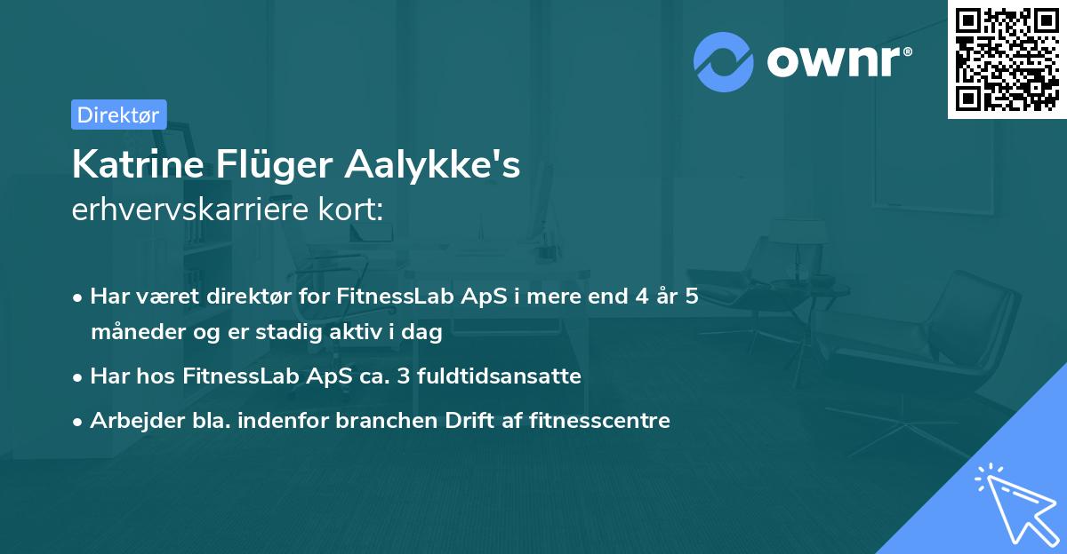 Katrine Flüger Aalykke's erhvervskarriere kort