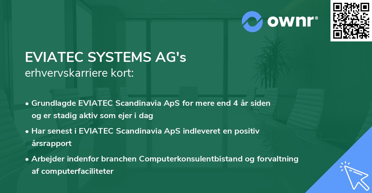 EVIATEC SYSTEMS AG's erhvervskarriere kort