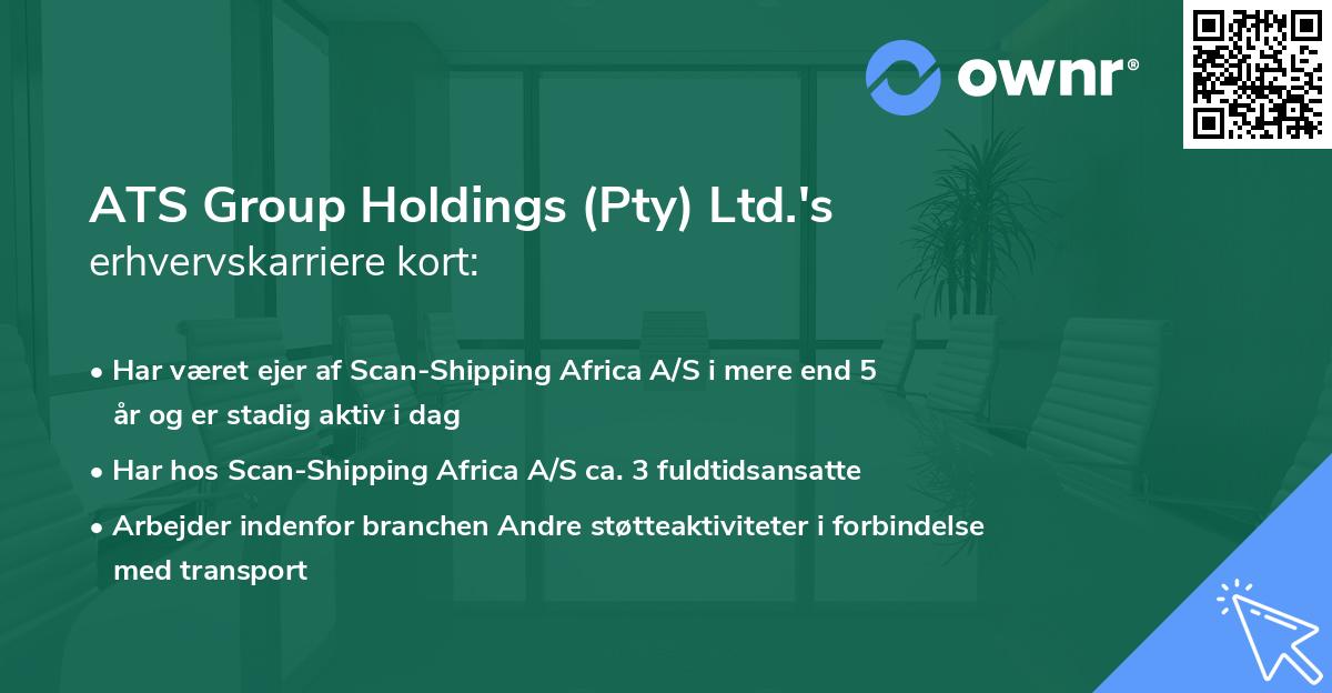 ATS Group Holdings (Pty) Ltd.'s erhvervskarriere kort