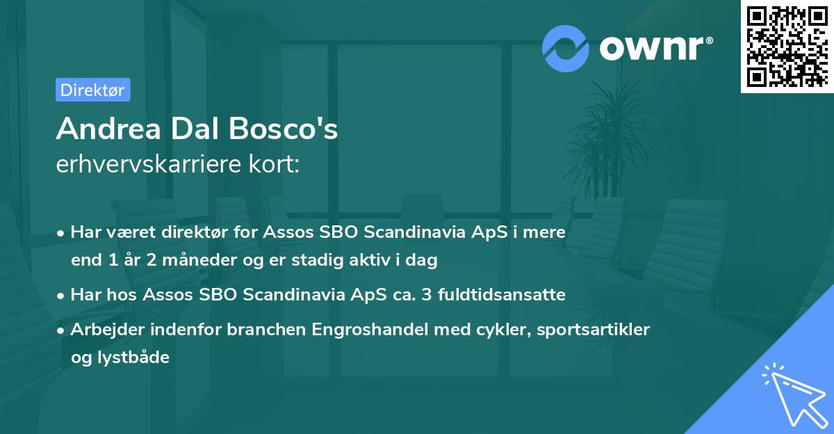 Andrea Dal Bosco's erhvervskarriere kort